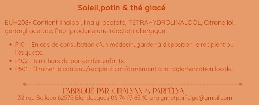Soleil, potin & thé glacé